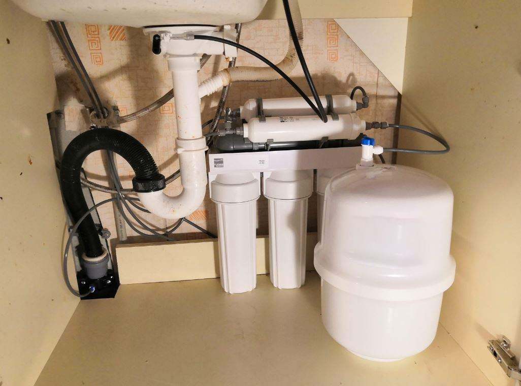 Water purifier with three filters